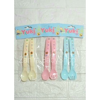 SENDOK GARPU YUKI, SPOON &amp; FORK BABY YUKI