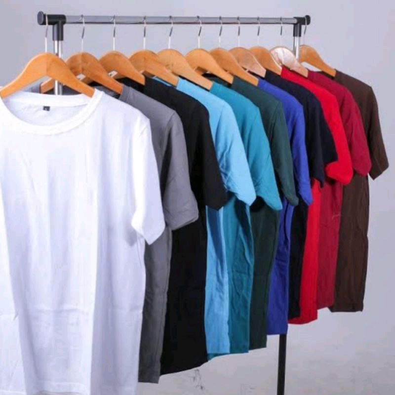 Kaos Lengan Pendek Polos Combed 30s 100 % katun