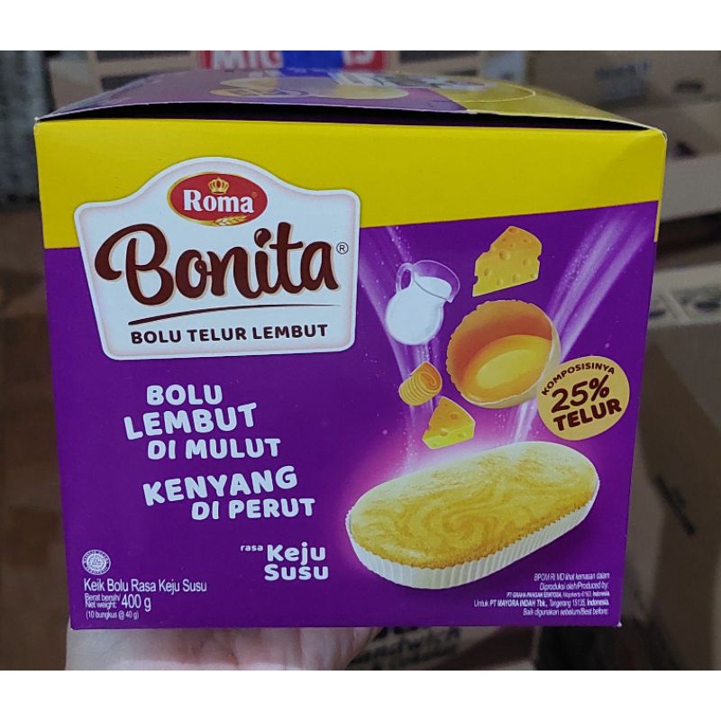 

Roma Bonita Bolu Telur Lembut 400 gr