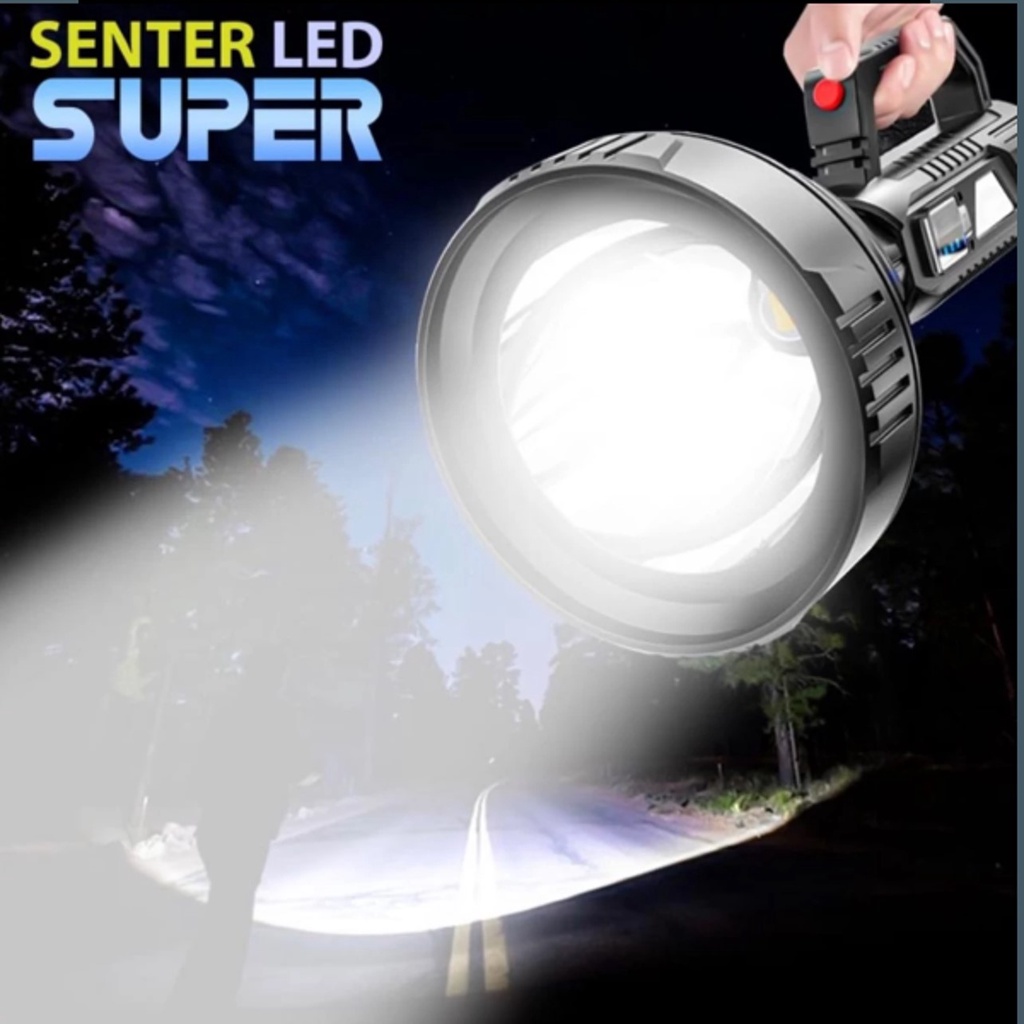 D3 Senter LED Super Terang Jarak Jauh SWAT Cas Mini GZLIDY Senter LED Multifungsi Super Bright Recha