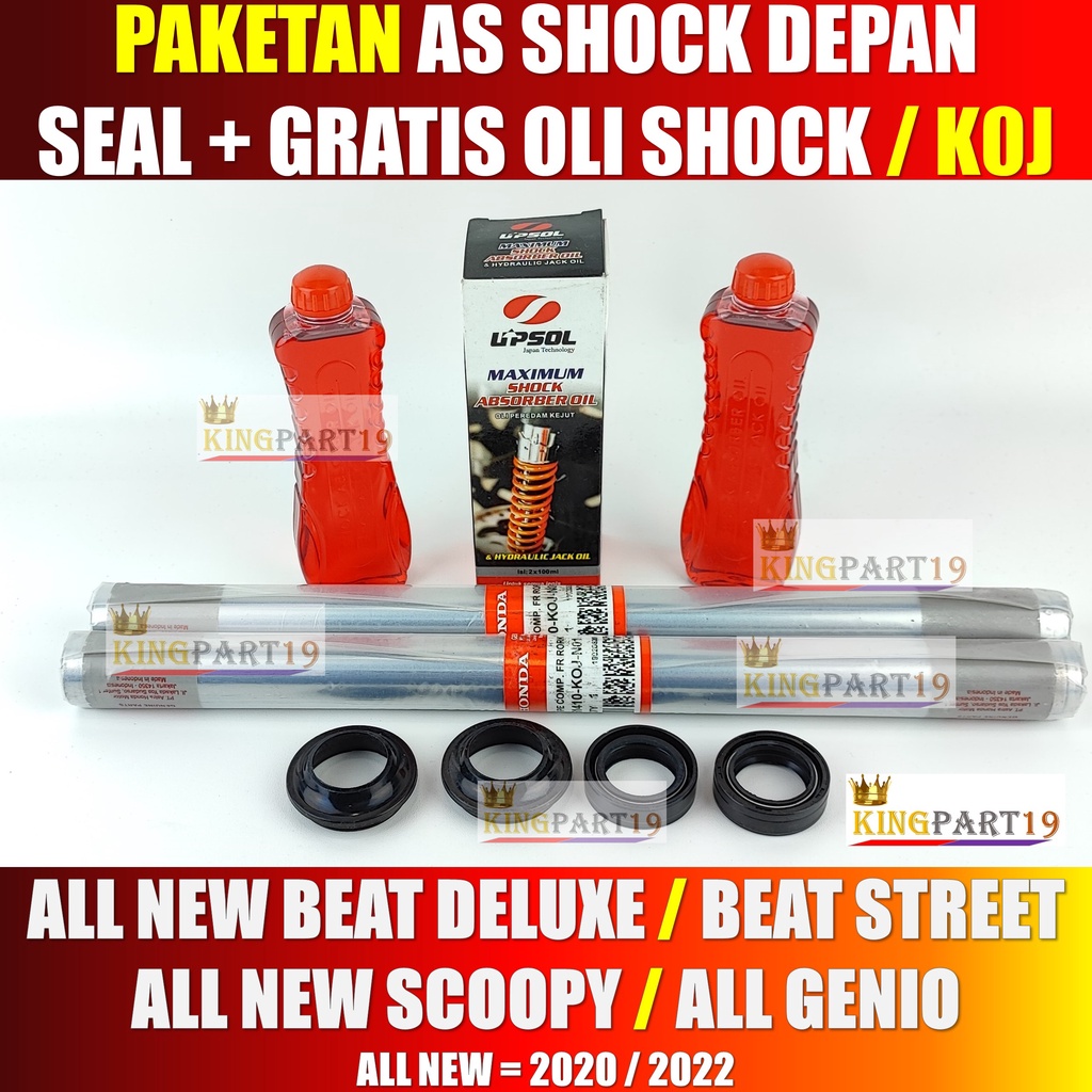 PAKETAN HALU HALU AS SHOCK DEPAN BEAT NEW DELUXE LED BEAT STREET GENIO NEW SCOOPY ESP 2020 2021 2022 KOJ K0J