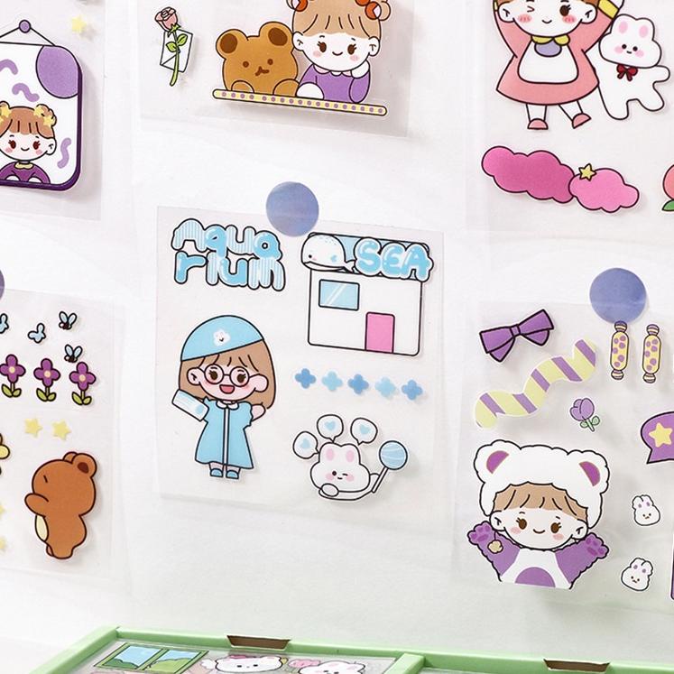 

TREND 100 Lembar Stiker Motif Kartun Korea Lucu Anti Air Dekorasi Handbook Scrapbook DIY 2990 は