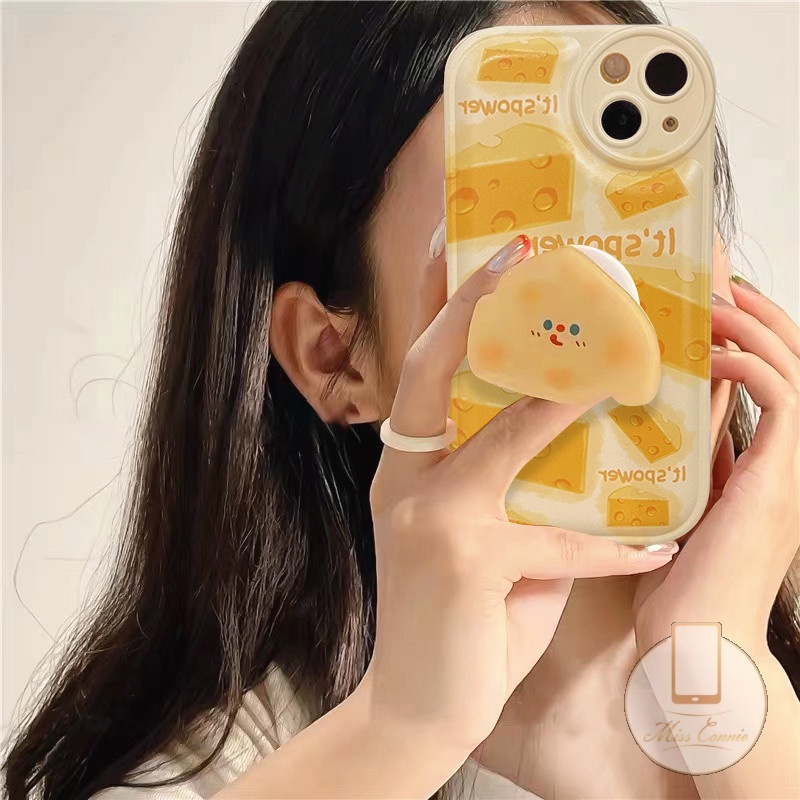 Soft Case Desain Kartun Keju 3D Untuk iPhone 6 6s 7 8 Plus 11 14 13 12 Pro MAX XR 14 Plus X XS MAX SE 2020