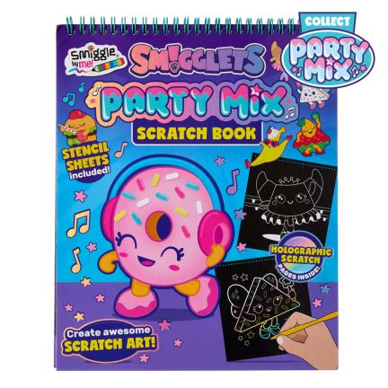 Smiggle Smigglet Party Mix Scratch Book