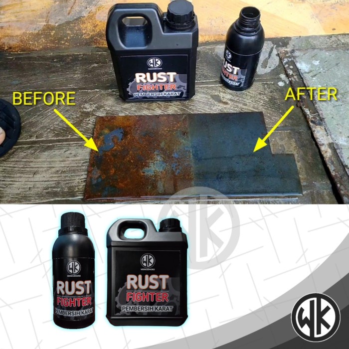 Rust Fighter Permbersih Karat Kerak Mesin Serbaguna pada Besi Stainless Baja Chrome 1 Liter