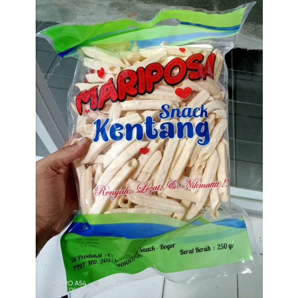 

SNACK KENTANG ASLI MARIPOSA GURIH RENYAH KEMASAN EKONOMIS 200 GRAM