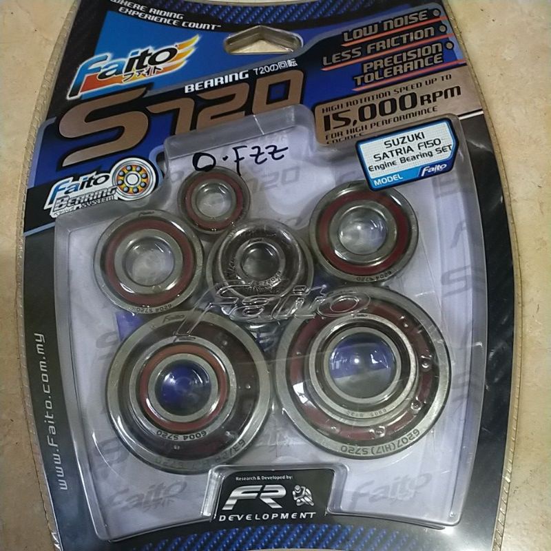 lahar/bearing kru as full set faito S720 keramik buat motor satria fu 150
