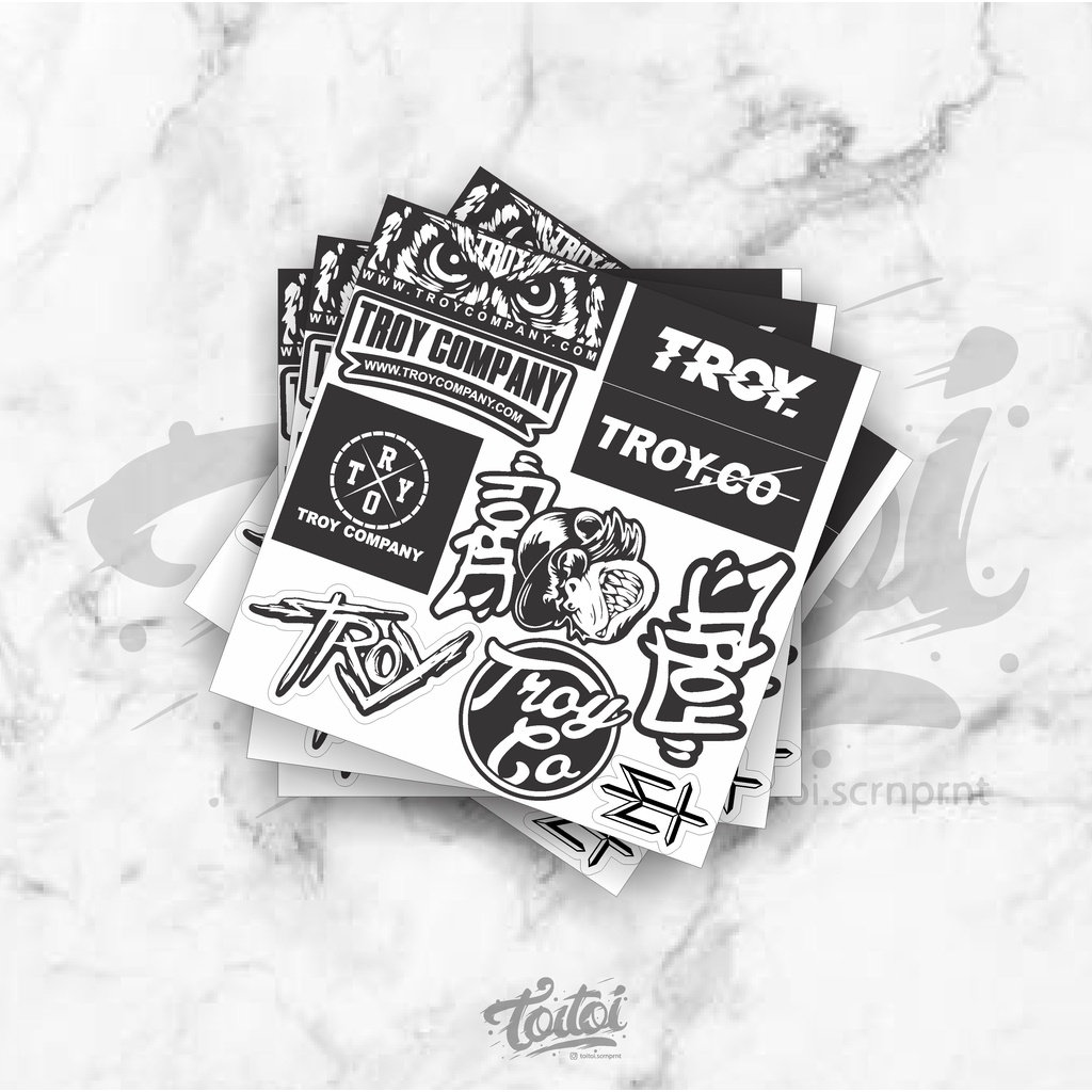 

STICKER PACK TROY, STICKER TROY, STICKER BRAND
