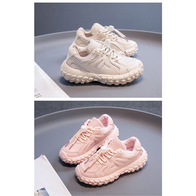 [GROSIR][COD] SEVEN_DAY SEPATU RAJUT SNEAKERS ANAK-ANAK UNTUK USIA 3-12 TAHUN BOY &amp; GIRL PINK WM2319