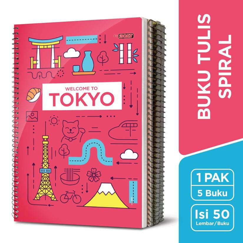 

NEW Buku Tulis SPIRAL Bigboss / B5 50 Lembar ♩ 849