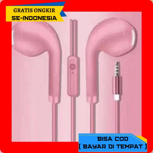Headset Android Unik Bagus Awet Mini Bass H3T5 Kabel Anti Putus Hp Simple Modern Earphone Bermerk Te
