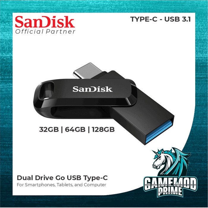 Sandisk OTG USB Type-C USB 3.1 Ultra Dual Drive Go 32 64 128 256 GB