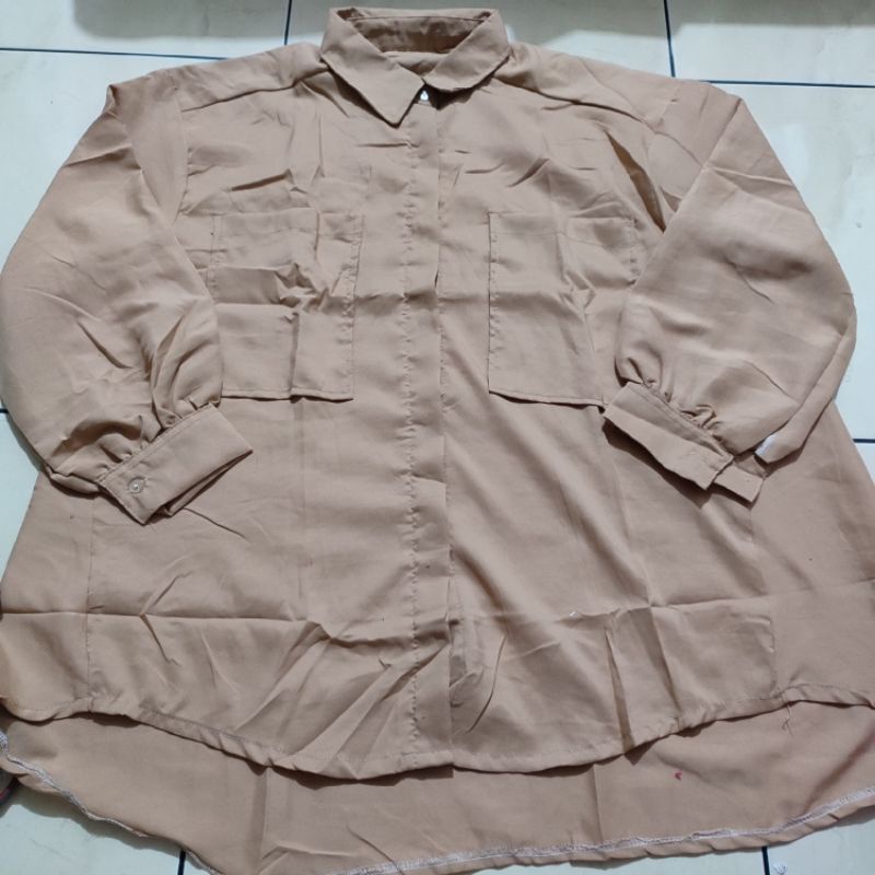 Kemeja Areum Oversize Size XXL Katun Poly