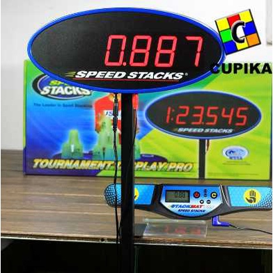 Rubik SPEEDSTACKS timer DISPLAY Competition Standart Layar besar HD