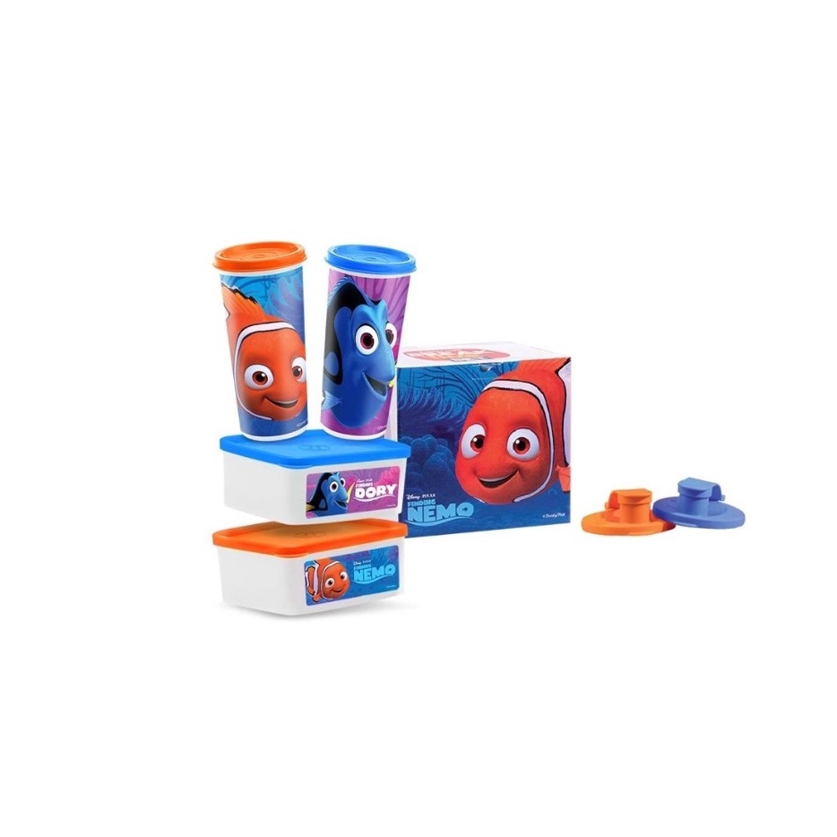 tupperware bekal anak break time - nemo 1 set