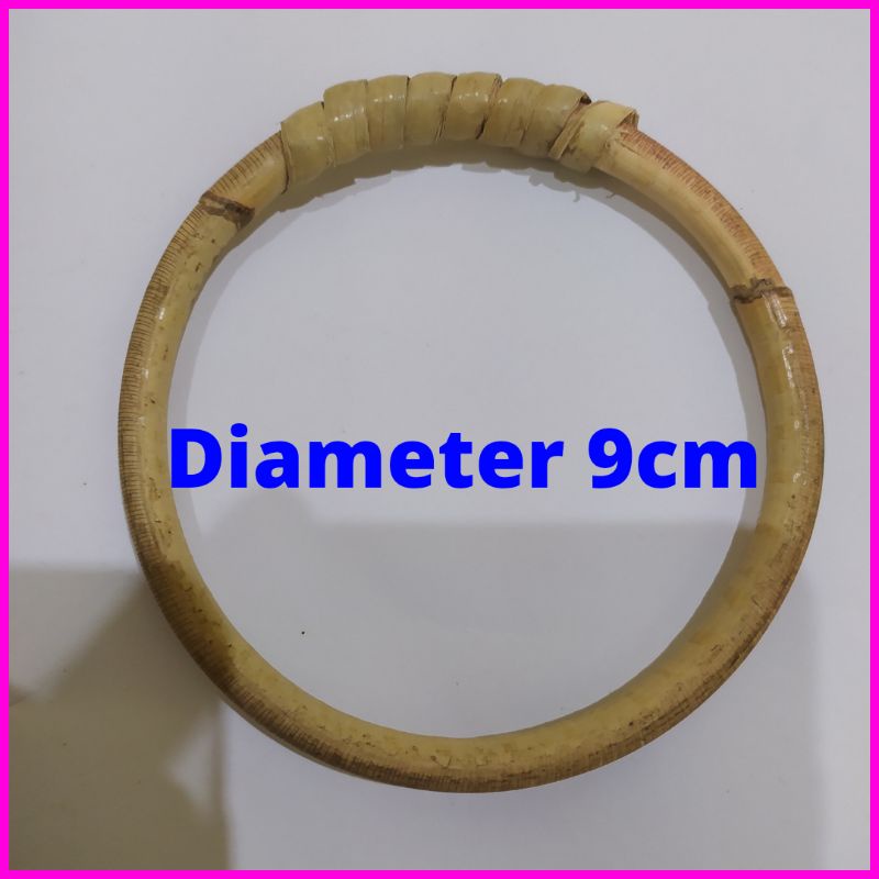 rotan bulat untuk dekorasi 9cm- ring rotan bulat 9cm- rotan lingkaran 9cm- rotan bulat untuk peganga