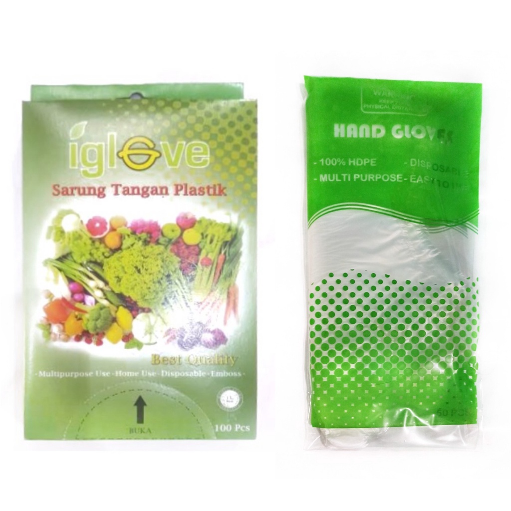 Iglove Sarung Tangan Plastik Tebal Food Grade Hand Gloves 100% HDPE