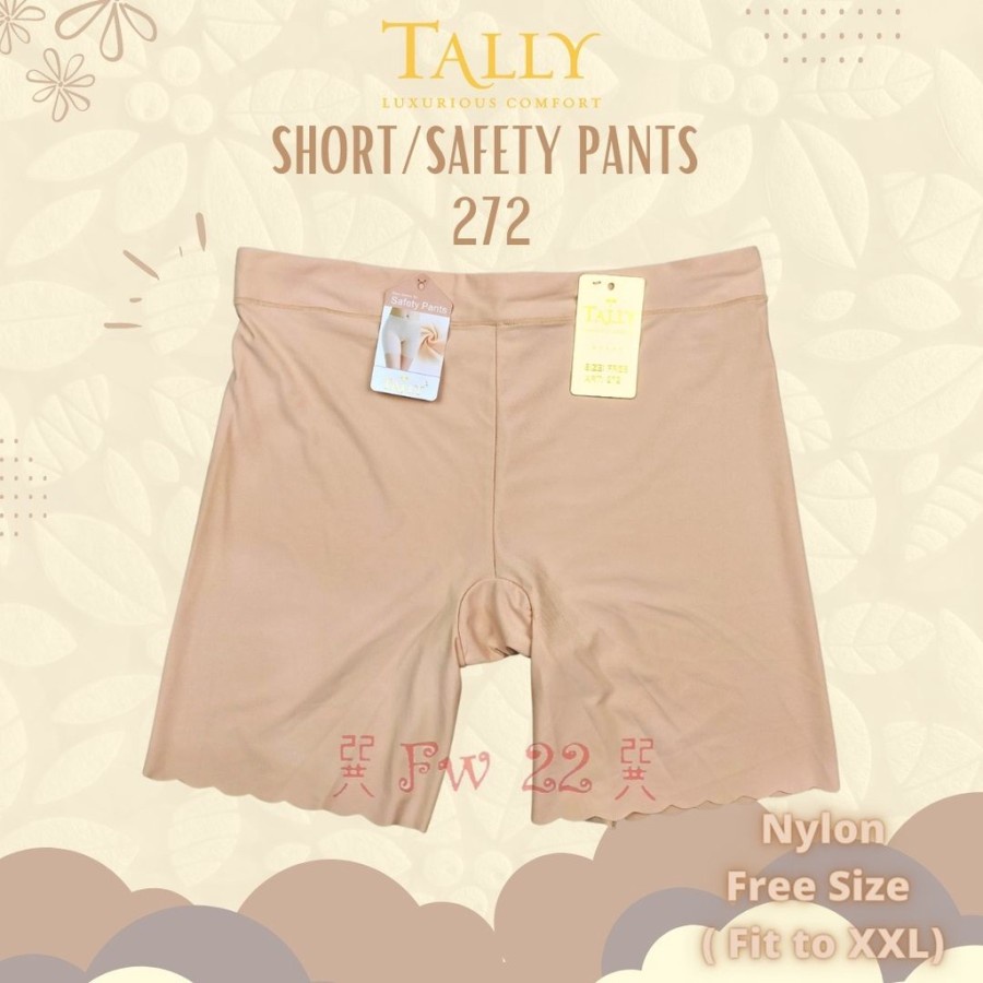 Tally 272 274 CD Celana Short Pants Wanita Bahan Seamless Fit L XL