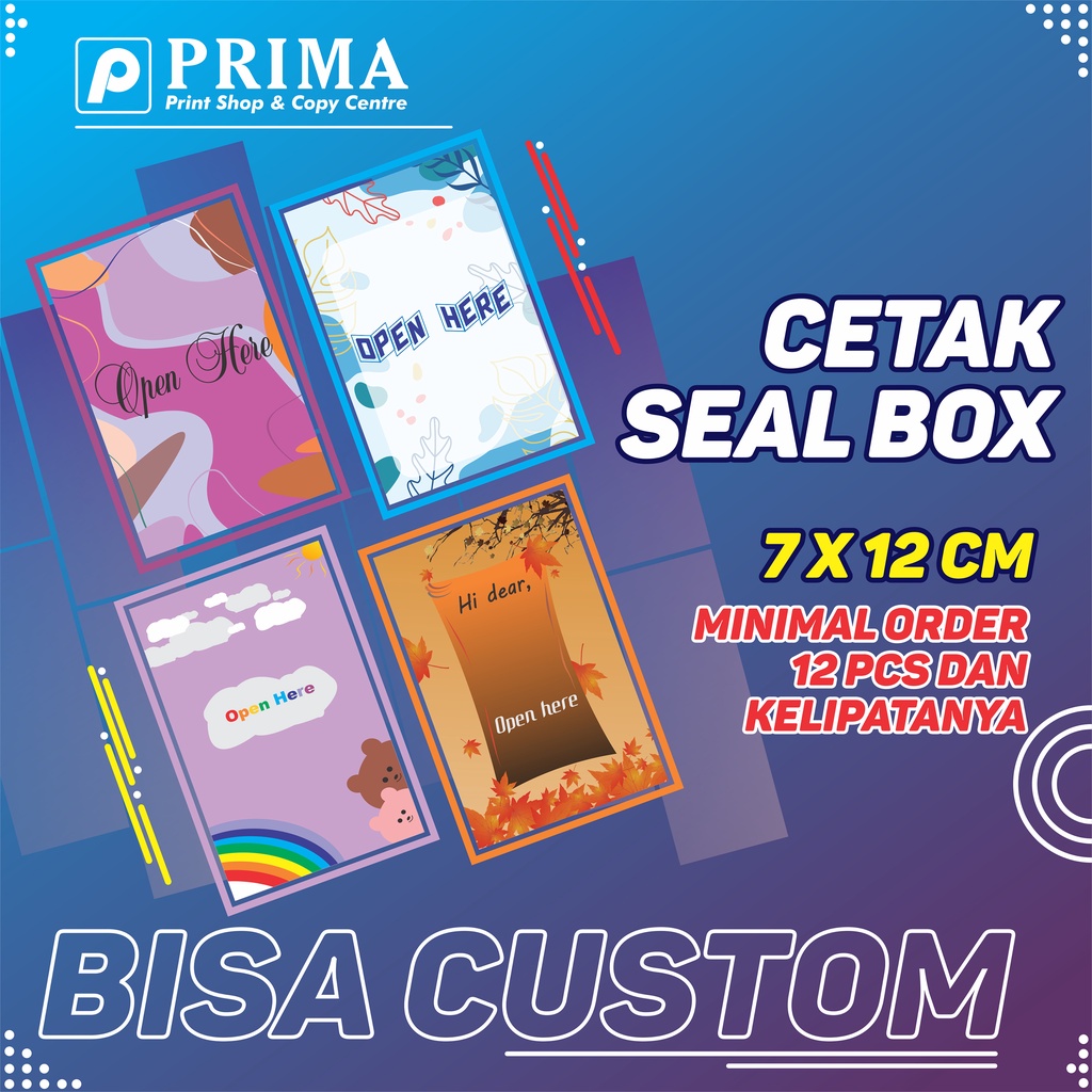 

CETAK STICKER SEAL BOX