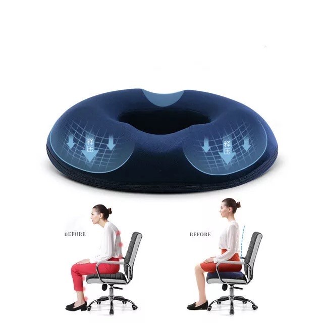 Alas Duduk Memory Foam Bantal Duduk Kesehatan Untuk Ambeien Ibu Hamil