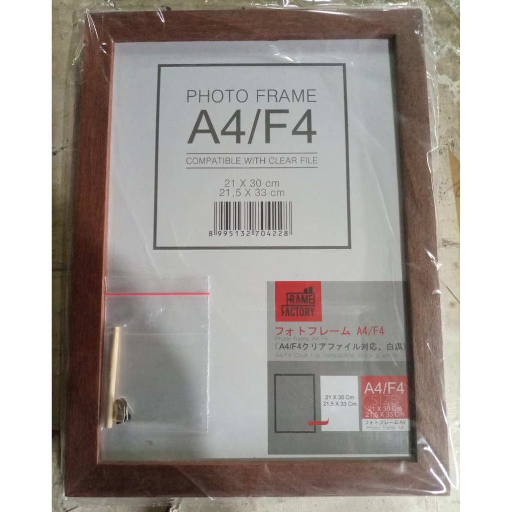 bingkai foto bingkai sertifikat ukuran A4 folio