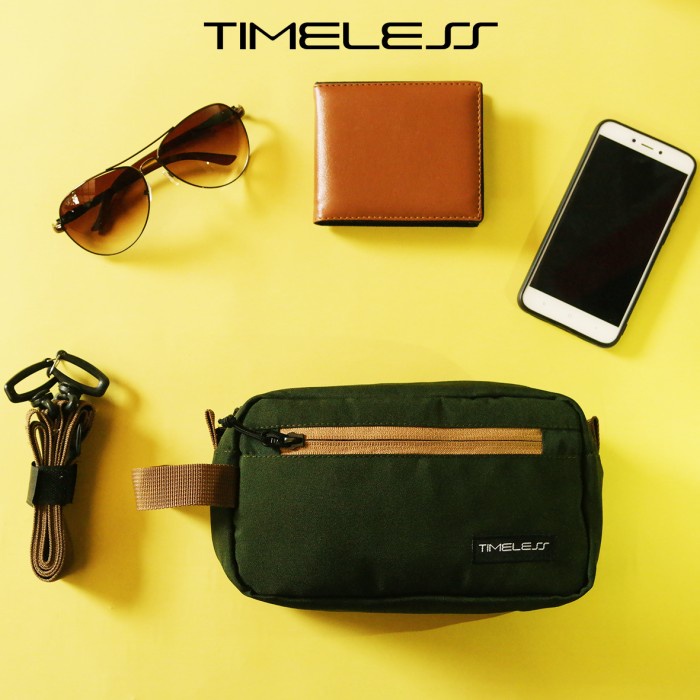 Handbag Pria Timeless Ori Hand Bag Dompet Tangan Pouch Tas Kecil Cowok