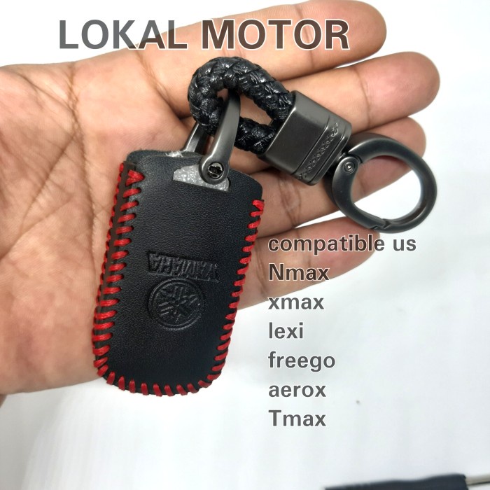 Gantungan Dan Cover Kulit Remote Keyless Nmax Aerox Xmax Lexi Freego