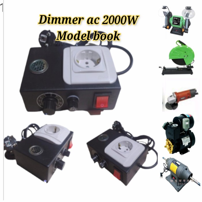 SCR DIMER 2000WAT PENGATUR KECEPATAN MESIN BOR GERINDA DINAMO