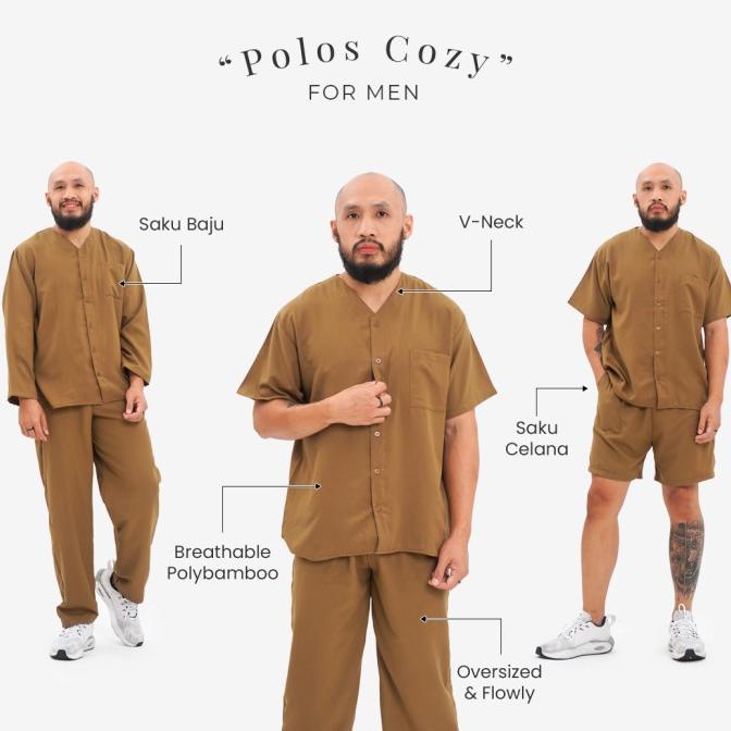 Nyonya Piyama Poly Bamboo Piyama Pria - Callisto Oversized Cozy