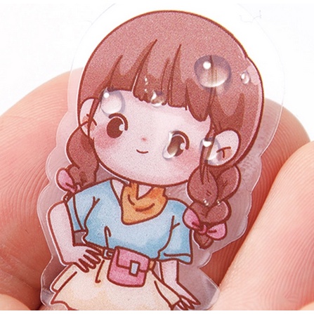 SATUAN Stiker Motif RANDOM Kartun Anak Perempuan DIY Sticker Buku Hp Casing Kekinian Aesthetic Deco Planner Dekorasi Diy Motif Lucu Tumblr Cute Hias Hiasan Cup Korea Prakarya Character Plastik Viral Craft Crafting Diary Book Colorful Grosir Prakarya