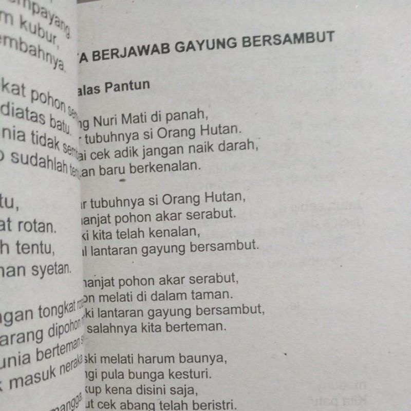 Buku Pantun Dan Syair Puisi Asli Anak Negeri Untuk Pelajar Mahasiswa dan Umum