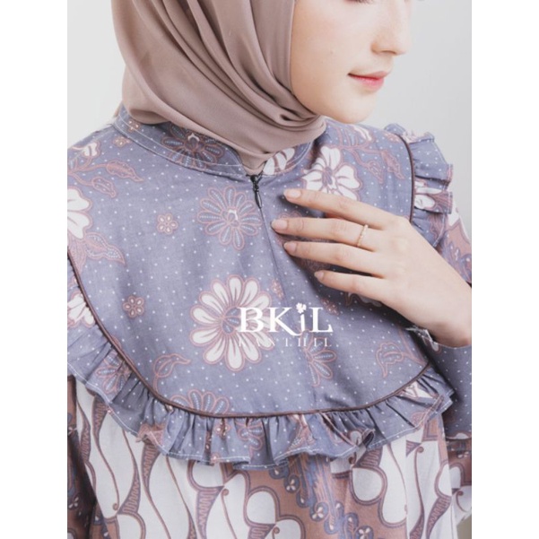tey-17 Batik wanita ASJ SA HRB026 Kenongo Kemeja Tosca Pendek