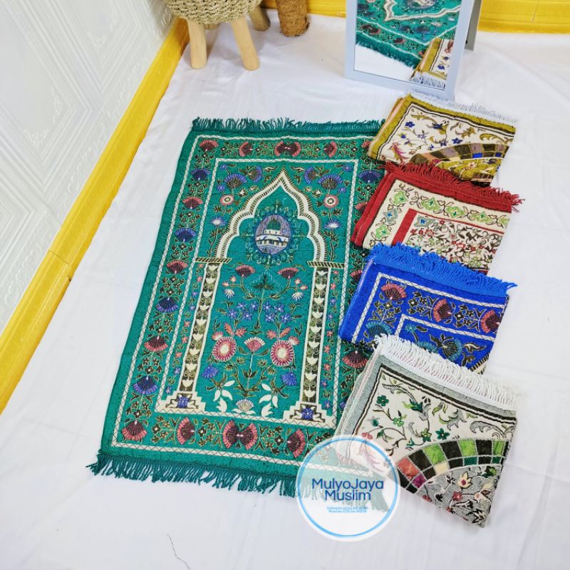 (COD) Sajadah Turki Tebal Rumbay Tambang Super Ukuran 70x110cm