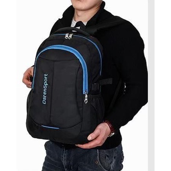 Tas Ransel Punggung DareSport Travelling Kanvas Tebal Motif Kombinasi Warna Remaja Pria Laki Laki Dewasa Terbaru
