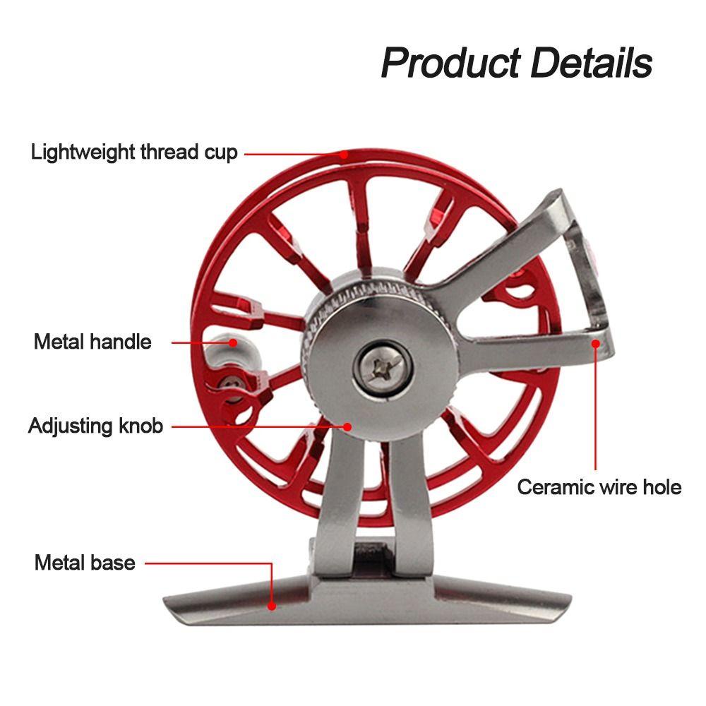 Preva Ice Fishing Wheel Hot Aluminium Alloy Alat Pancing Aksesoris Logam Umpan casting Gulungan