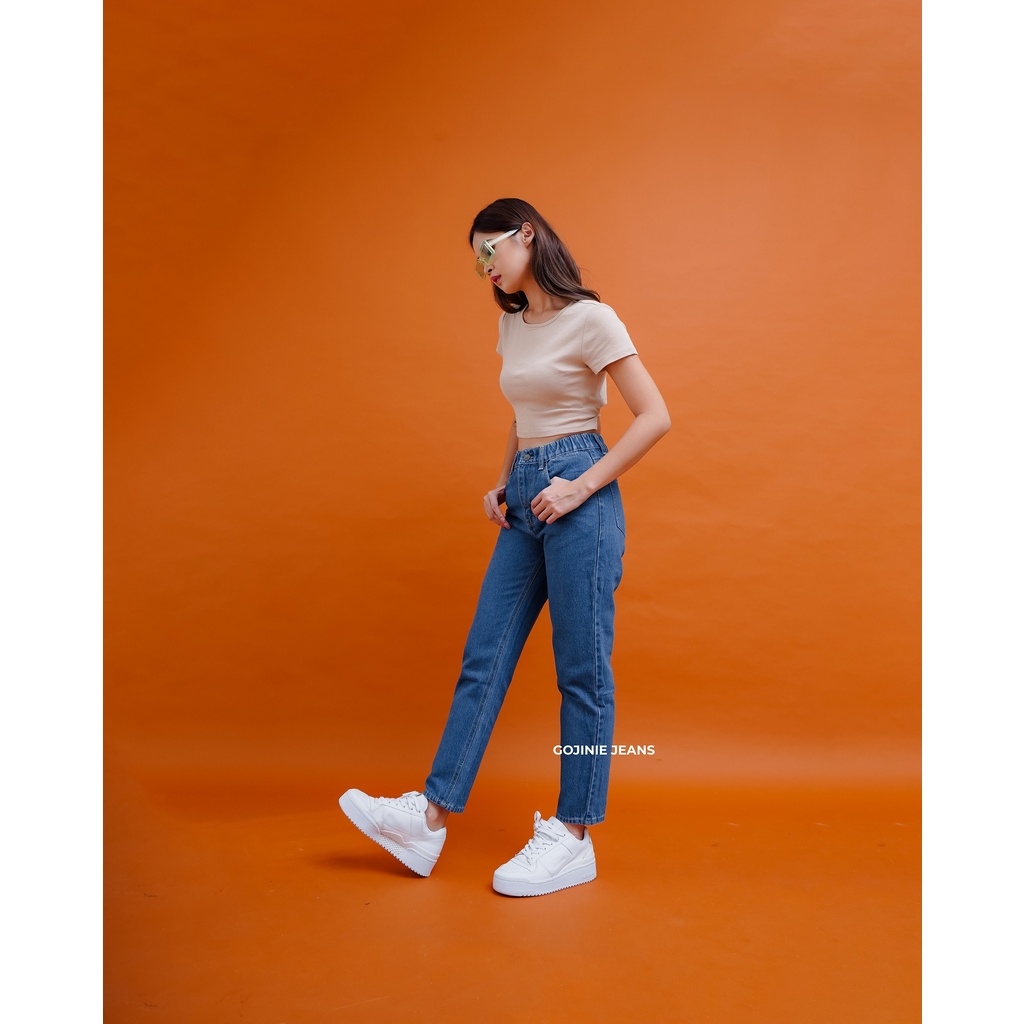 GOJINIEJEANS - Highwaist Comfort Boyfriend Jeans - 4679 -  COMFORT BOYFRIEND