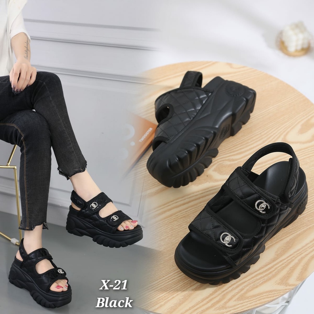 Wedges fashion Korea Trendy import kode X-21 ,&amp; 208