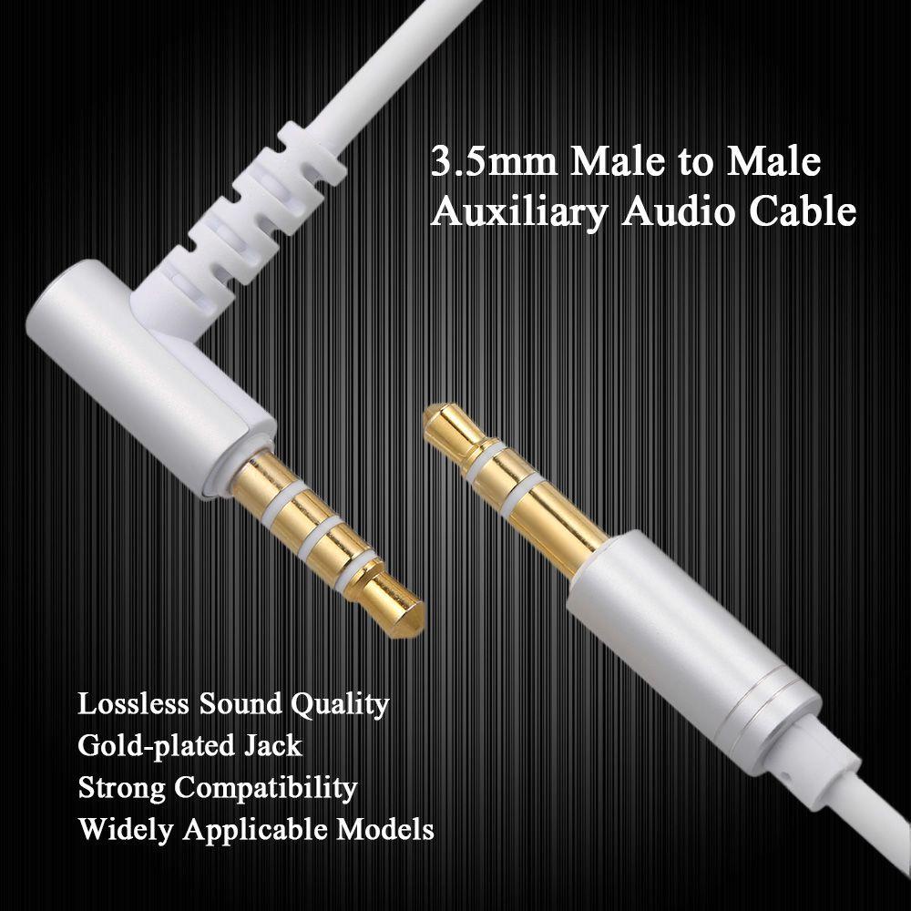 Populer Kabel L Mobil Kabel Audio 3.5mm Dengan Microphone Aux