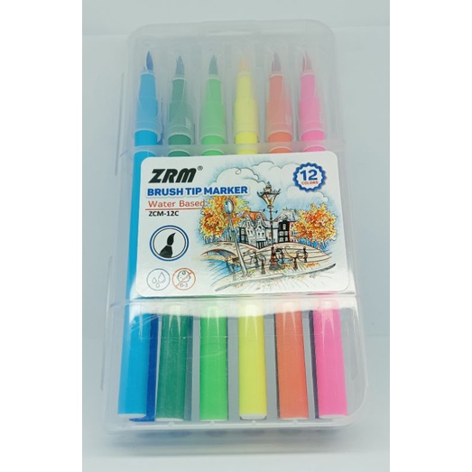 

BRUSH PEN ZRM / BRUSH TIP MARKER ZRM 12WARNA