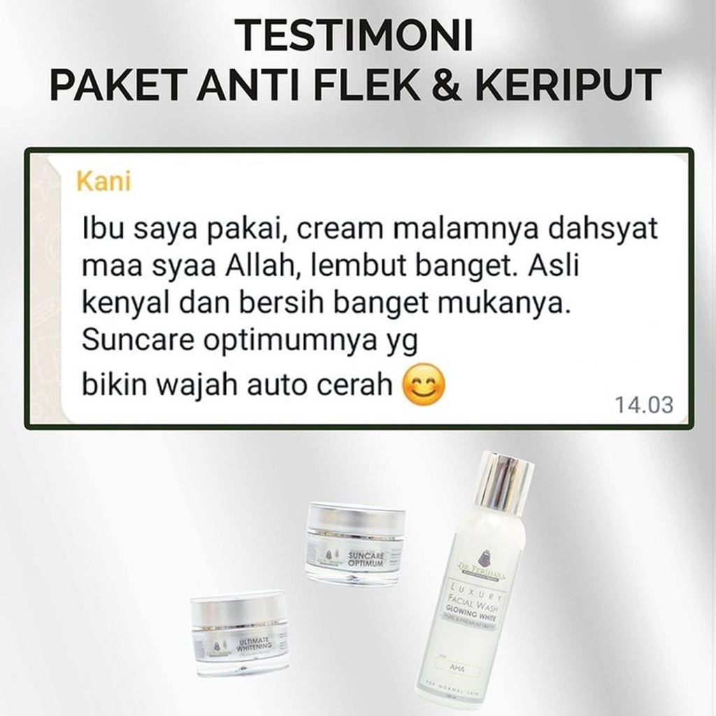 Paket Diamond dr. Ferihana Cosmetics &amp; Skincare Merupakan Rangkaian Produk untuk Mencerahkan Mencegah dan Memudarkan Flek Sekaligus Mampu Mengatasi Milia pada Kulit Wajah Berbahan Alami Terdaftar BPOM LPPOM MUI