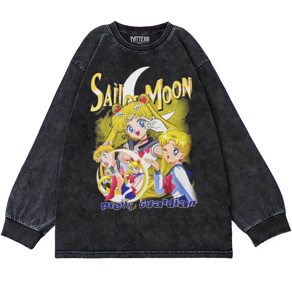 KAOS OVERSIZE | OVERSIZE LONGSLEEVE | T-SHIRT OVERSIZE | WASHING | KAOS SAILORMOON PRETTY GUARDIAN