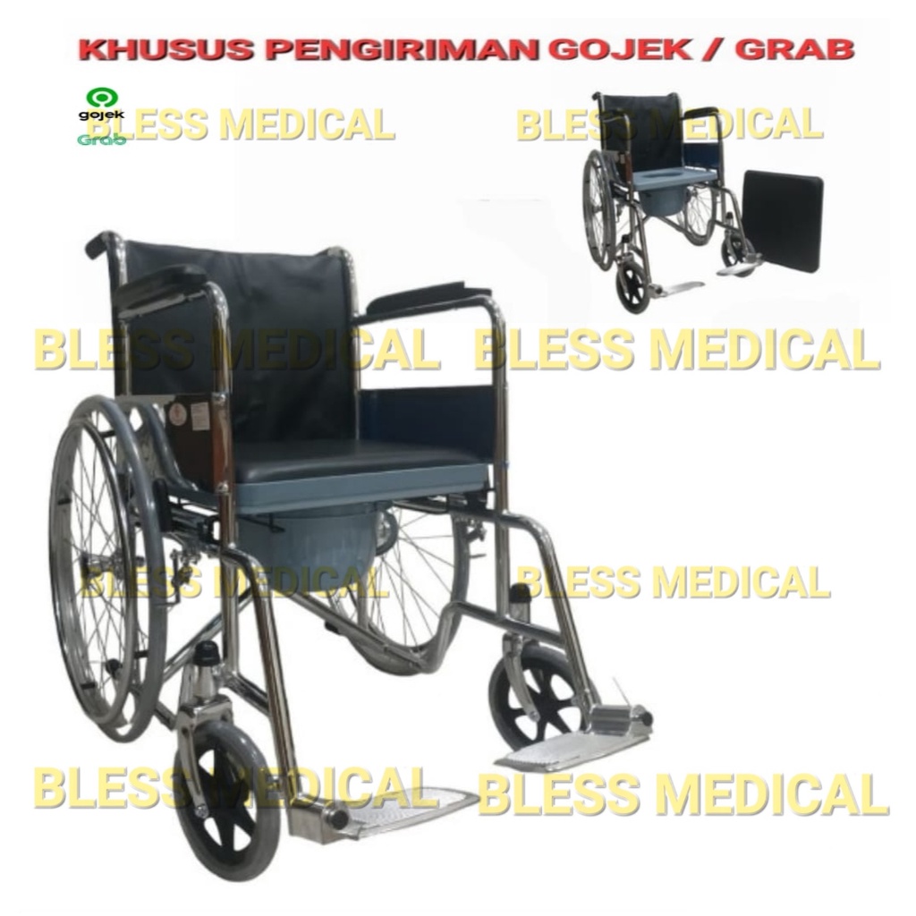 Kursi Roda 2in1/2 in 1 CoreMedix with Commode BAB Wheelchair Reclining