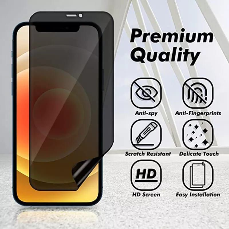 Hydrogel Matte Spy Privacy iPhone 12 Mini iPhone 12 iPhone 12 Pro iPhone 12 Pro Max Tempered Glass Hydrogel Anti Spy Privacy Full Layar