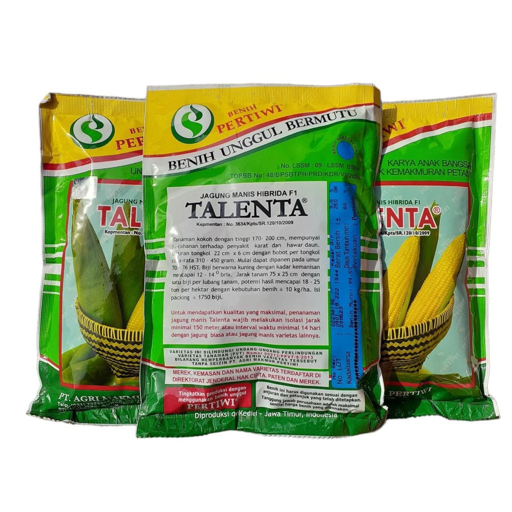 TALENTA 250 Gr Benih bibit jagung manis madu kualitas terbaik benih pertiwi