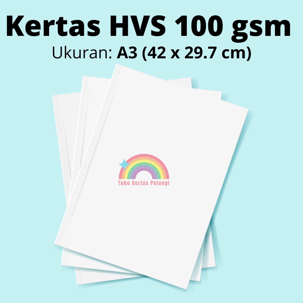 

Kertas HVS 100 gsm Ukuran A3 per 100 pcs