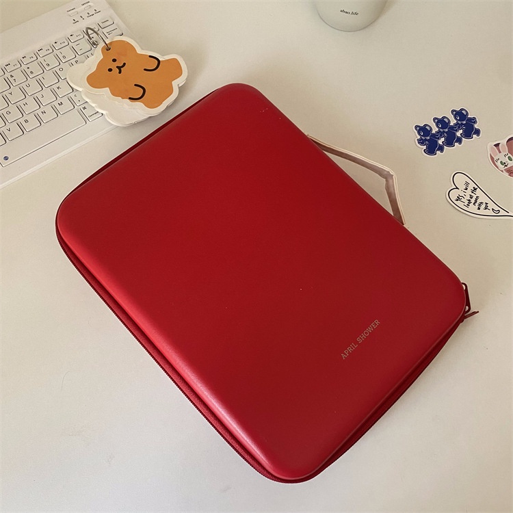 Sleeve Pouch Sarung Tas Bag Case Ipad Tab Tablet Macbook Air Pro Laptop Asus Acer Lenovo HP Huawei 11 12 13 14 15 inch Motif Gambar Kartun Cartoon Karakter Lion Singa Warna Putih Merah Lucu Cute Murah Korean Model Tali Jinjing Tebal Hard Shell Waterproof