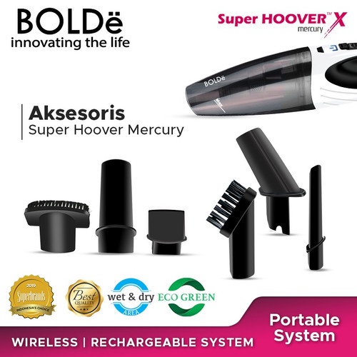 Penyedot Debu Super Hoover Mercury Black white Bolde