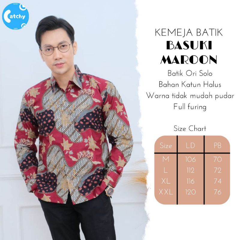 KEMEJA BATIK PRIA PANJANG / BATIK SOLO / BATIK MOTIF TERBARU