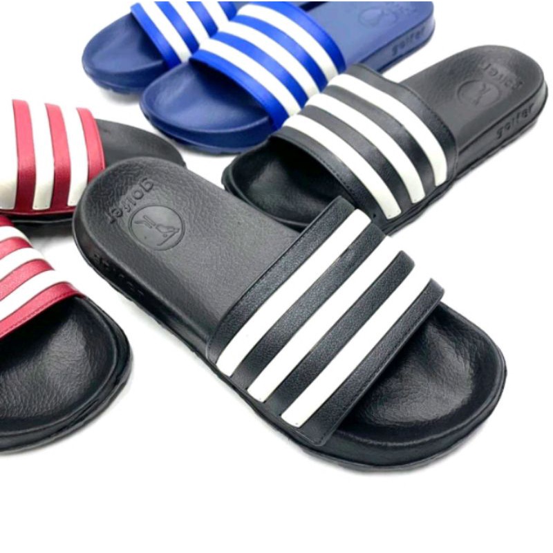 Sandal Pria / Sandal Slip on Cowok Karet Ringan