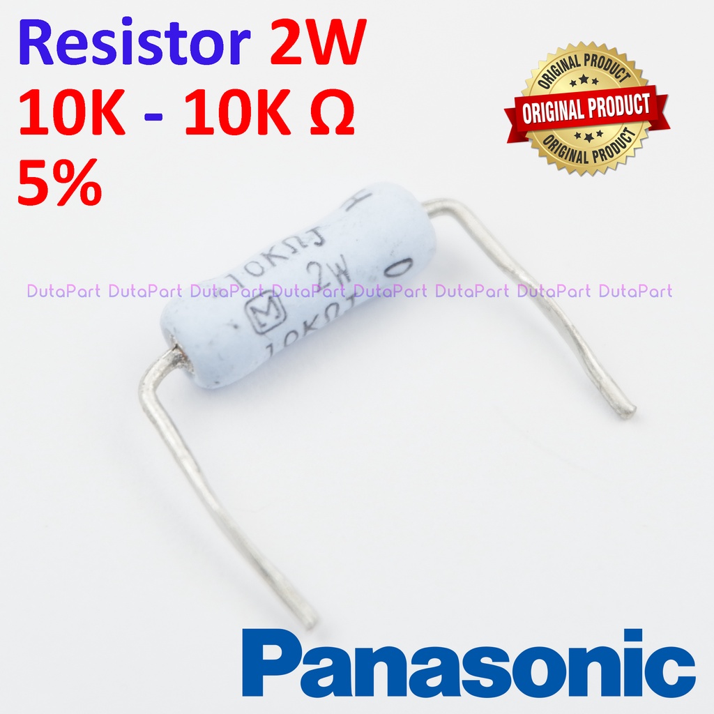 Resistor 10K Ohm 2 Watt 5% ORIGINAL PANASONIC 2W 10K R HIGH QUALITY